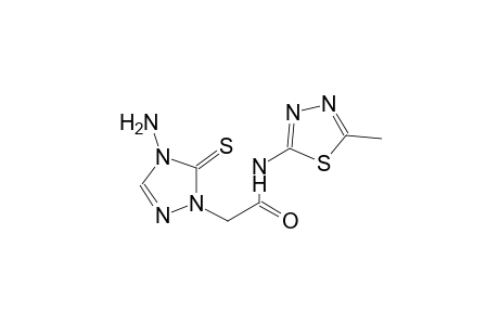 2-(4-Amino-5-thioxo-4,5-dihydro-[1,2,4]triazol-1-yl)-N-(5-methyl-[1,3,4]thiadiazol-2-yl)-acetamide