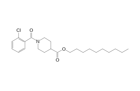 Isonipecotic acid, N-(2-chlorobenzoyl)-, decyl ester