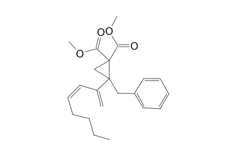 2-benzyl-2-[(Z)-1-methylenehept-2-enyl]cyclopropane-1,1-dicarboxylic acid dimethyl ester