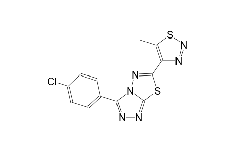 [1,2,4]triazolo[3,4-b][1,3,4]thiadiazole, 3-(4-chlorophenyl)-6-(5-methyl-1,2,3-thiadiazol-4-yl)-