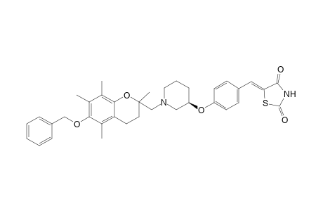 5-[4-[N-[(2R/S)-6-Benzyloxy-2,5,7,8-tetramethylchroman-2-ylmethyl]-(3R)-piperidinyloxy]phenylmethylene]thiazolidine-2,4-dione