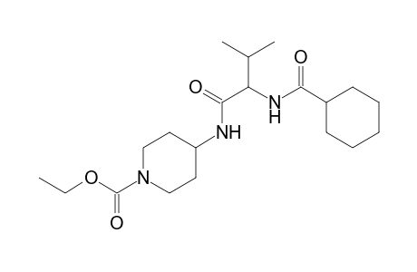 ethyl 4-({2-[(cyclohexylcarbonyl)amino]-3-methylbutanoyl}amino)-1-piperidinecarboxylate