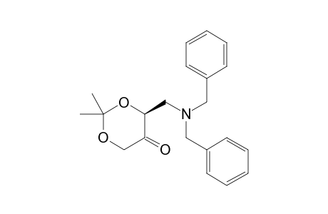 (4S)-4-[[bis(phenylmethyl)amino]methyl]-2,2-dimethyl-1,3-dioxan-5-one
