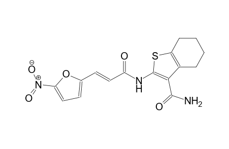 2-{[(2E)-3-(5-nitro-2-furyl)-2-propenoyl]amino}-4,5,6,7-tetrahydro-1-benzothiophene-3-carboxamide