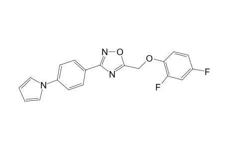 5-[(2,4-difluorophenoxy)methyl]-3-(4-pyrrol-1-ylphenyl)-1,2,4-oxadiazole