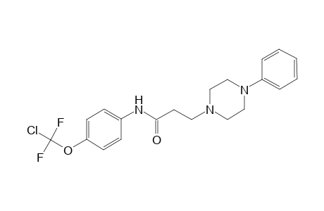 N-[4-[chloranyl-bis(fluoranyl)methoxy]phenyl]-3-(4-phenylpiperazin-1-yl)propanamide