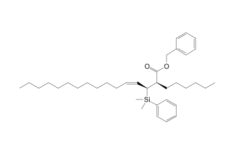 Benzyl (Z)-(2R,3S)-3-Dimethyl(phenyl)silyl-2-hexylhexadec-4-enoate