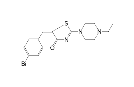 4(5H)-thiazolone, 5-[(4-bromophenyl)methylene]-2-(4-ethyl-1-piperazinyl)-, (5E)-