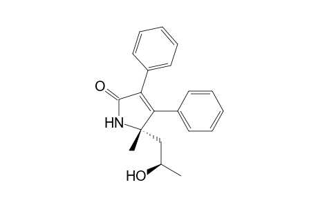 (R*,S*)-1,5-Dihydro-5-(2-hydroxypropyl)-5-methyl-3,4-diphenyl-2H-pyrrol-2-one