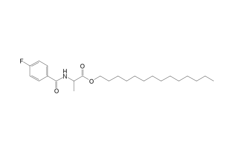l-Alanine, N-(4-fluorobenzoyl)-, tetradecyl ester