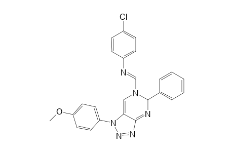 6-[(4-chlorophenyl)imino]-1-(p-methoxyphenyl)-5-phenyl-5,6-dihydro-1H-[1,2,3]triazolo[4,5-d]pyrimidine