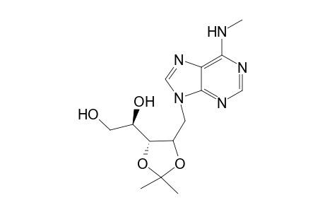 N(6)-Methyl-9-(2,3-O-isopropylidene-D-ribityl)adenine