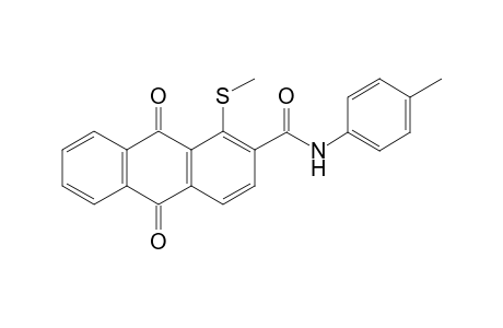 N-(4-Methylphenyl)-1-(methylsulfanyl)-9,10-dioxo-9,10-dihydro-2-anthracenecarboxamide