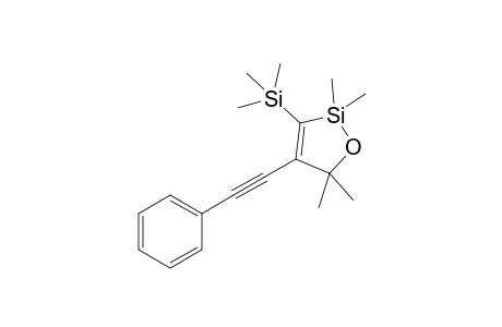 Trimethyl-[2,2,5,5-tetramethyl-4-(2-phenylethynyl)-1,2-oxasilol-3-yl]silane