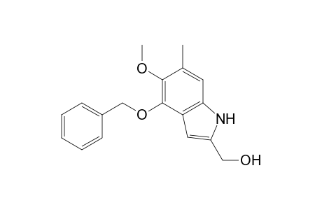 1H-Indole-2-methanol, 5-methoxy-6-methyl-4-(phenylmethoxy)-