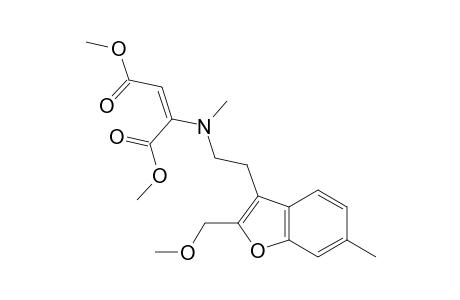 Dimethyl (2E)-2-[{2-(2-(methoxymethyl)-6-methyl-1-benzofuran-3-yl]ethyl}(methyl)amino]but-2-enedioate
