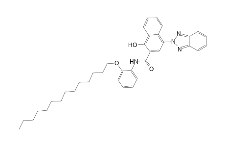 2-Naphthalenecarboxamide, 4-(2H-1,2,3-benzotriazol-2-yl)-1-hydroxy-N-[2-(tetradecyloxy)phenyl]-