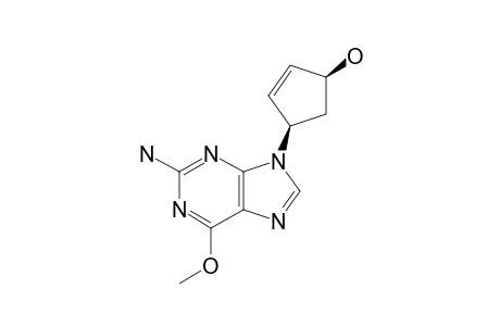 (1'R,4'S)-2-AMINO-9-(4'-HYDROXYCYCLOPENT-2'-ENYL)-6-METHOXYPURINE