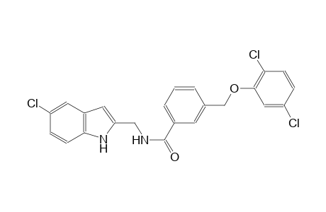 N-[(5-chloro-1H-indol-2-yl)methyl]-3-[(2,5-dichlorophenoxy)methyl]benzamide