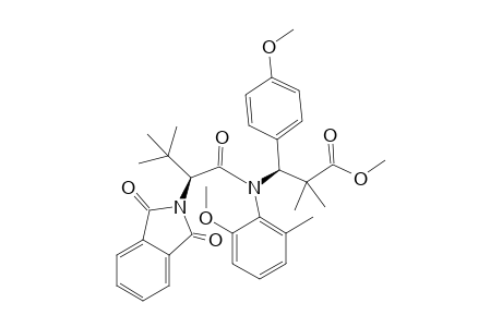 Methyl (S)-3-(4'-methoxyphenyl)-3-[N-(2'-methoxy-6'-methylphenyl)-N-((S)-N',N'-phthaloyl-tert-leucyl)]amino-2,2-dimethylpropionate