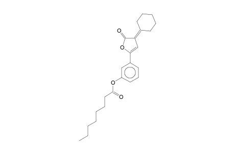3-(4-Cyclohexylidene-5-oxo-4,5-dihydro-2-furanyl)phenyl octanoate