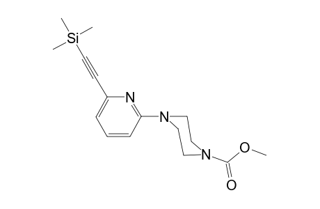 4-[6-(2-trimethylsilylethynyl)-2-pyridinyl]-1-piperazinecarboxylic acid methyl ester