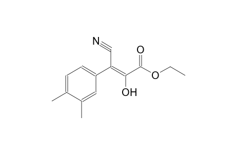 Acrylic acid, 3-cyano-3-(3,4-dimethylphenyl)-2-hydroxy-, ethyl ester