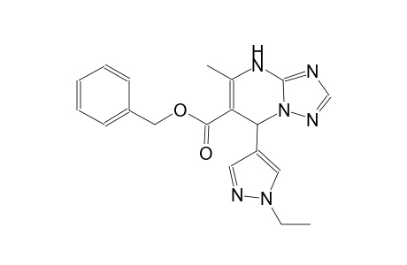 benzyl 7-(1-ethyl-1H-pyrazol-4-yl)-5-methyl-4,7-dihydro[1,2,4]triazolo[1,5-a]pyrimidine-6-carboxylate