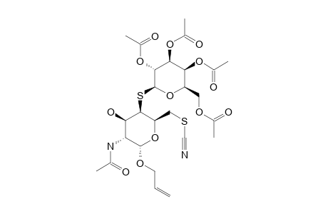 ALLYL-S-(2,3,4,6-TETRA-O-ACETYL-BETA-D-GALACTOPYRANOSYL)-(1->4)-2-ACETAMIDO-4-THIO-6-THIOCYANATO-2,4,6-TRIDEOXY-ALPHA-D-GALACTOPYRANOSIDE