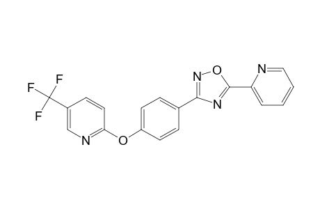 5-Pyridin-2-yl-3-[4-[5-(trifluoromethyl)pyridin-2-yl]oxyphenyl]-1,2,4-oxadiazole