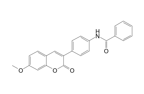 Benzamide, N-[4-(7-methoxy-2-oxo-2H-1-benzopyran-3-yl)phenyl]-
