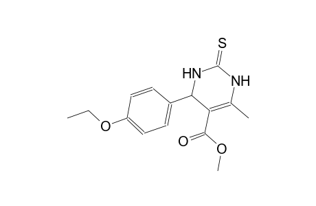 methyl 4-(4-ethoxyphenyl)-6-methyl-2-thioxo-1,2,3,4-tetrahydro-5-pyrimidinecarboxylate