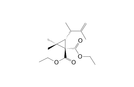 1,1-DIETHOXYCARBONYL-2-(2-METHYL-1-BUTEN-3-YL)-3,3-DIMETHYLCYCLOPROPANE (DIASTEREOMER MIXTURE)
