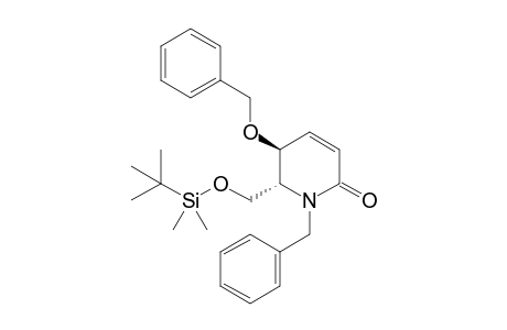 (5S,6R)-1-Benzyl-5-benzyloxy-6-(tert-butyldimethylsilyloxymethyl)-5,6-dihydro-1H-pyridin-2-one