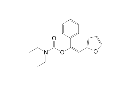(E)-1-N,N-Diethylcarbamoyloxy-2-(2"-furanyl)-1-phenylethene