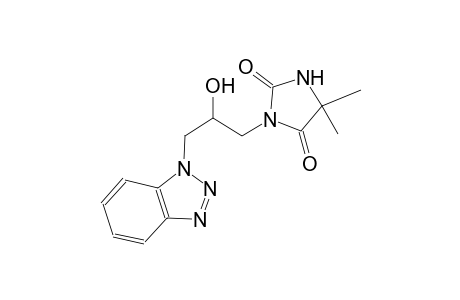 2,4-imidazolidinedione, 3-[3-(1H-1,2,3-benzotriazol-1-yl)-2-hydroxypropyl]-5,5-dimethyl-