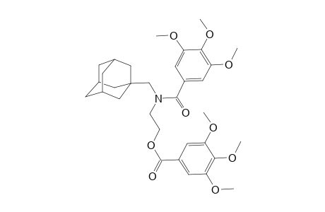 2-[N-(adamantan-1-ylmethyl)-1-(3,4,5-trimethoxyphenyl)formamido]ethyl 3,4,5-trimethoxybenzoate