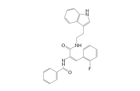 N-[(E)-2-(2-fluorophenyl)-1-({[2-(1H-indol-3-yl)ethyl]amino}carbonyl)ethenyl]benzamide
