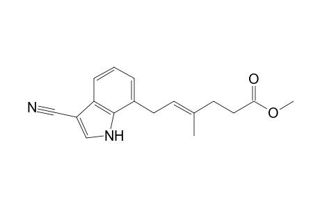 Methyl (E)-6-(3-cyanoindol-7-yl)-4-methyl-4-hexenoate