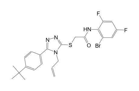 2-{[4-allyl-5-(4-tert-butylphenyl)-4H-1,2,4-triazol-3-yl]sulfanyl}-N-(2-bromo-4,6-difluorophenyl)acetamide