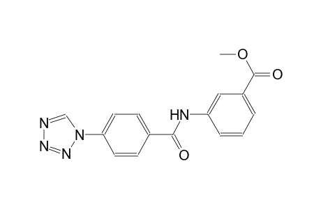 benzoic acid, 3-[[4-(1H-tetrazol-1-yl)benzoyl]amino]-, methyl ester