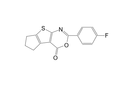 4H,5H-cyclopenta[4,5]thieno[2,3-d][1,3]oxazin-4-one, 2-(4-fluorophenyl)-6,7-dihydro-