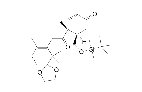 3-{5'-(5",5"-(Ethylidenedioxy)-2",6",6"-trimethylcyclohex-1"-enyl]acetyl]-1a-methyl-6-[(t-butyldimethylsilyl)oxymethyl]cyclohex-2-en-4-one