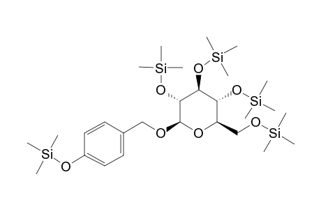 (4-Hydroxyphenyl)methyl .beta.-D-glucopyranoside, 5tms derivative