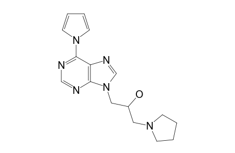 1-pyrrolidin-1-yl-3-(6-pyrrol-1-ylpurin-9-yl)propan-2-ol