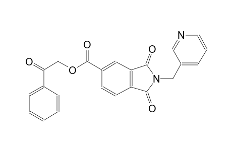 1H-isoindole-5-carboxylic acid, 2,3-dihydro-1,3-dioxo-2-(3-pyridinylmethyl)-, 2-oxo-2-phenylethyl ester