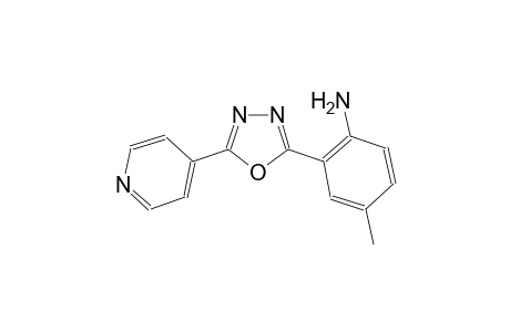 4-Methyl-2-[5-(pyridin-4-yl)-1,3,4-oxadiazol-2-yl]aniline