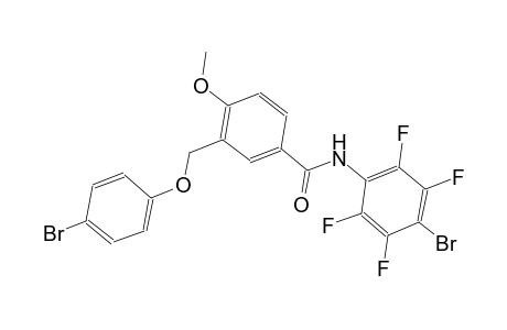3-[(4-bromophenoxy)methyl]-N-(4-bromo-2,3,5,6-tetrafluorophenyl)-4-methoxybenzamide