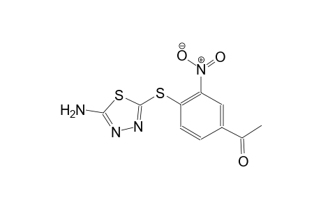 1-{4-[(5-amino-1,3,4-thiadiazol-2-yl)sulfanyl]-3-nitrophenyl}ethanone