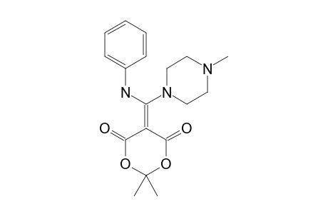 5-[(ANILINO)-(4-METHYLPIPERAZINO)-METHYLENE]-2,2-DIMETHYL-4,6-DIOXO-1,3-DIOXANE
